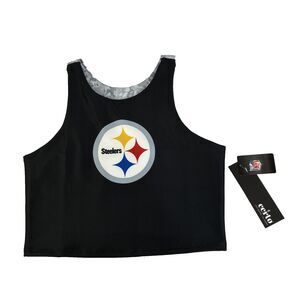 Women’s Certo Pittsburgh Steelers Crop Tank Top Size Large NWT Crosstown MIDI
